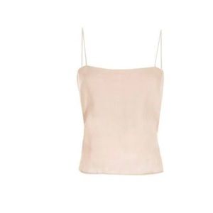 Anine Bing 100% Linen Spaghetti Strap Blouse Small